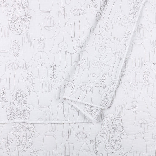 Cloud Hamsa Quilt Set by Jungalow®