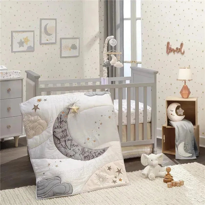 Lambs & Ivy - 3Pk Goodnight Moon Baby Crib Bedding Set