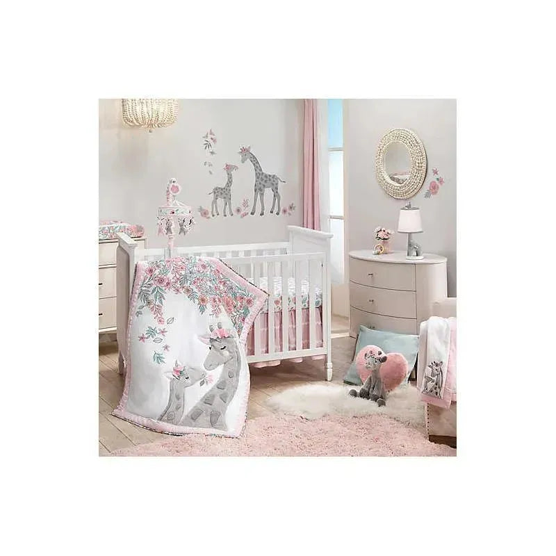 Lambs & Ivy - 4 Piece Baby Bedding Set, Giraffe And A Half
