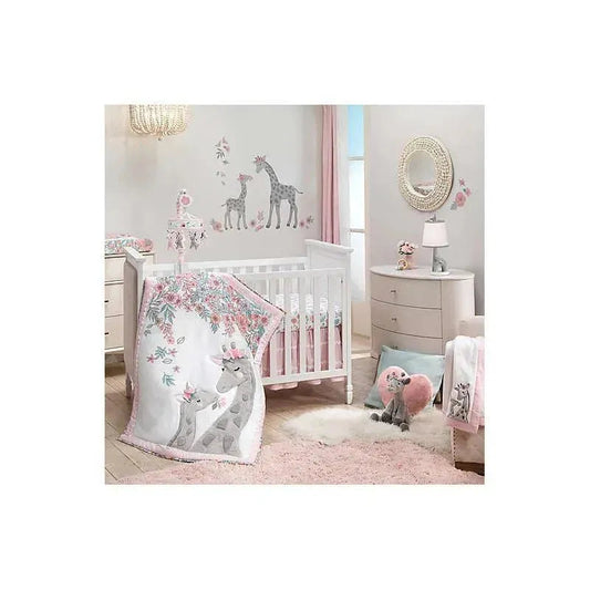 Lambs & Ivy - 4 Piece Baby Bedding Set, Giraffe And A Half