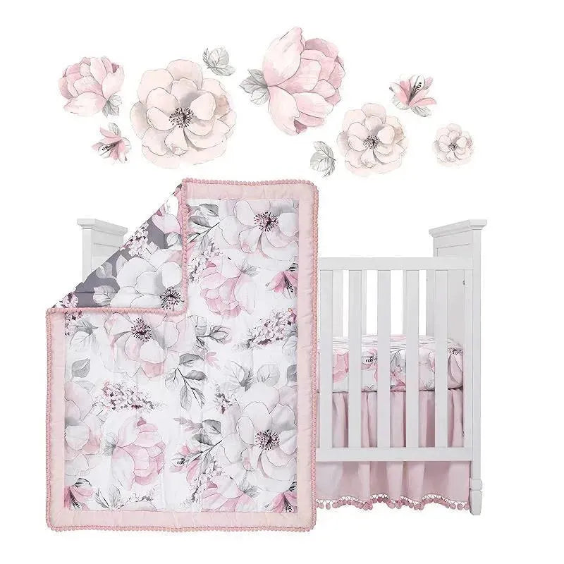 Lambs & Ivy Botanical Baby 4Pc Baby Bedding Set