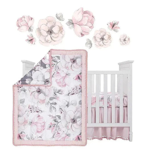 Lambs & Ivy Botanical Baby 4Pc Baby Bedding Set