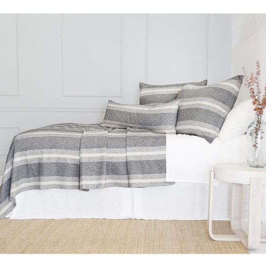 Pom Pom at Home Aspen Blanket - Grey/Ivory Bedding and Bath