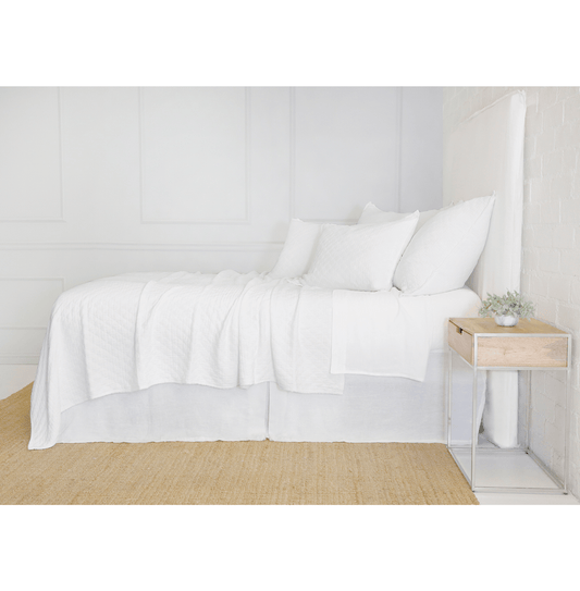 Pom Pom at Home Ojai Matelasse Coverlet - White Bedding and Bath