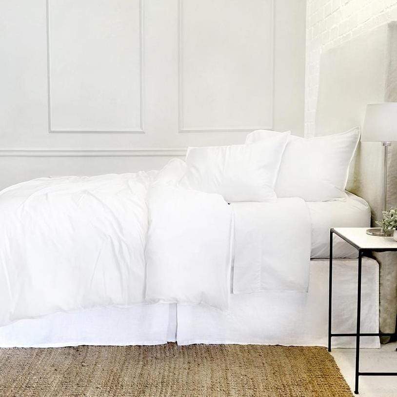 Pom Pom at Home Parker Bamboo Duvet Set - White Bedding and Bath
