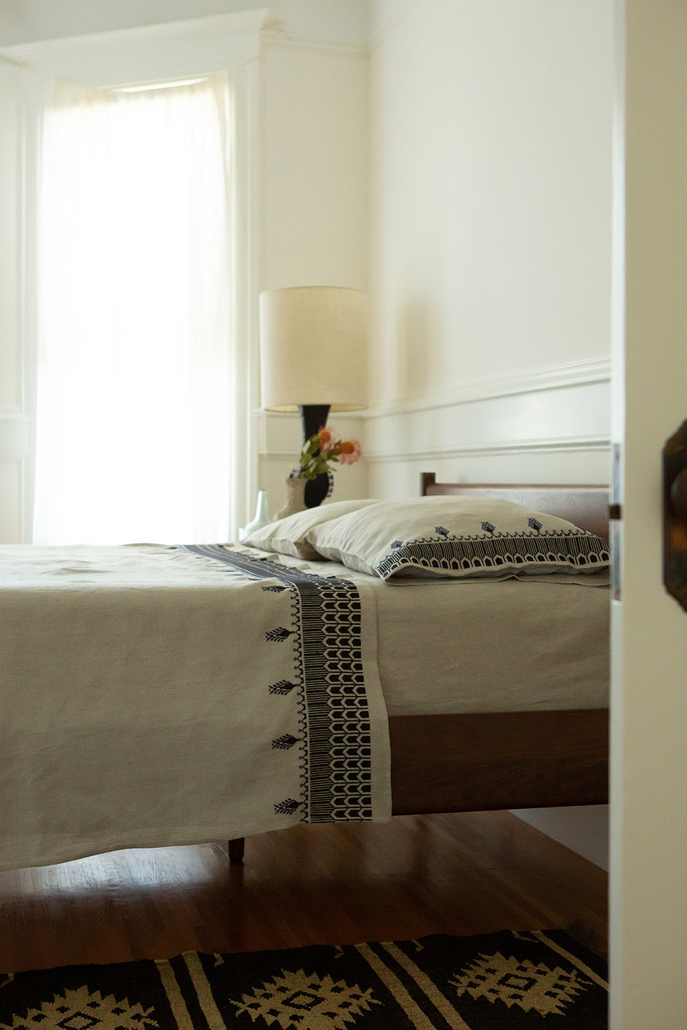 Cypress Washed Linen Flat Top Sheet