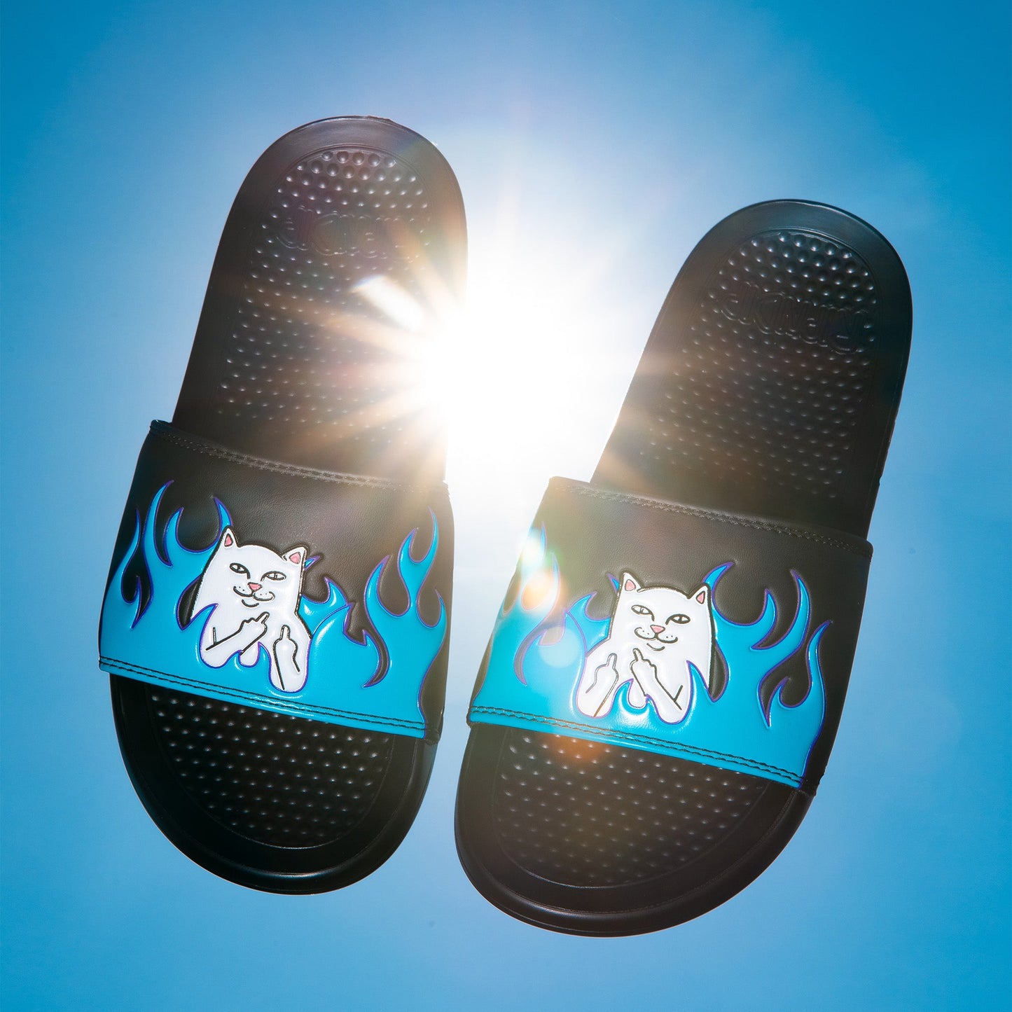 Welcome to Heck Slides (Black/Blue)